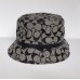 Coach Signature Crusher Bucket Hat with Leather Band No 141 Black/White Small  eb-65256999